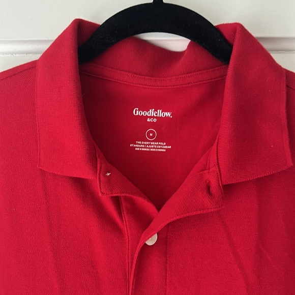 Goodfellow & Co. The Every Wear Polo in red velvet - Picture 3 of 8